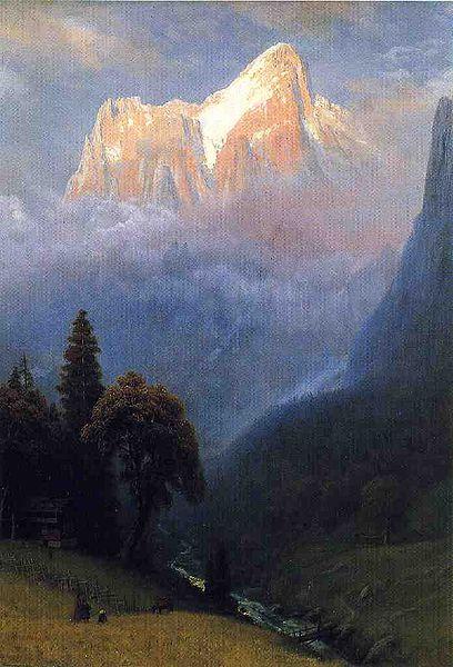 Albert Bierstadt Storm_Among_the_Alps oil painting image
